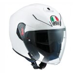 Casque jet agv k - 5 jet blanc perle - xs