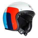 Casque jet agv x70 vela blanc / rouge / bleu - xs
