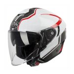 Casque jet airoh hunter soul blanc brillant - xxxl