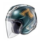 Casque jet arai sz - ram x caf� racer green - 53 - 54 / taille xs