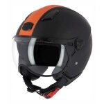 Casque jet astone ksr 2 mat noir / orange - xs