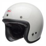 Casque jet bell custom 500 blanc - xs