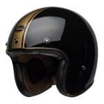 Casque jet bell custom 500 dlx rally noir brillant / bronze - xs