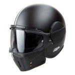 Casque jet caberg ghost legend mat noir / blanc - xs