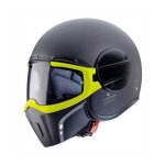Casque jet caberg ghost noir / jaune fluo - xs