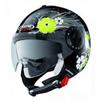 Casque jet caberg riviera v2 + diva noir / blanc - 2xs