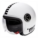 Casque jet enfant momo design fgtr baby blanc - xs