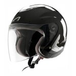 Casque jet femme astone ks mono color noir m�tal - xs