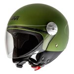 Casque jet givi 10. 7 mini - j solid color vert militaire mat - xs / 54