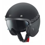 Casque jet held mason noir / cuir - xs