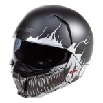 Casque jet hjc i20 scraw noir / blanc / rouge mat - xs Casque jet hjc i20 scraw noir / blanc / rouge mat - xs