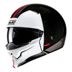 Casque jet hjc i20 vena mc1 noir / blanc / rouge brillant - 2xl
