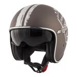 Casque jet kappa kv29 philadelphia petrolhead tabac mat (ece 22. 05) - 2