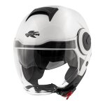 Casque jet kappa kv37 oregon basic blanc verni - xs