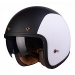 Casque jet lazer mambo evo air fly noir / blanc mat - l