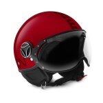 Casque jet momo design fgtr classic rouge / bordeaux - xs