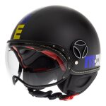 Casque jet momo design fgtr evo �dition limit�e noir - xxs