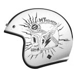 Casque jet mt helmets le mans 2 sv diler blanc brillant (ece 22. 05) -