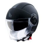 Casque jet mt helmets viale sv uni noir mat (ece 22. 05) - s
