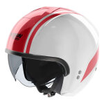 Casque jet nolan n20 - 2 dolce vita 347 blanc / rouge - xl
