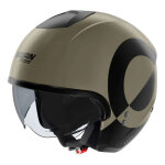 Casque jet nolan n20 - 2 viceversa 343 beige / noir mat - s