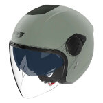 Casque jet nolan n20 - 2 visor classico nobile 337 vert mat - s