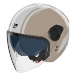 Casque jet nolan n20 - 2 visor dolce vita 350 sable / blanc - s