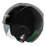 Casque jet nolan n20 - 2 zefiro 342 noir / vert / rouge - xl