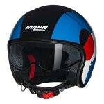 Casque jet nolan n21 06 bicromo 345 noir / bleu / rouge brillant - xs Casque jet nolan n21 06 bicromo 345 noir / bleu / rouge brillant - xs