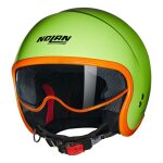 Casque jet nolan n21 06 ocio 344 verde impulso / orange brillant - m