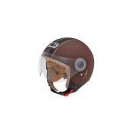 Casque jet nox n210 chocolat / noir - xs