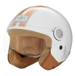 Casque jet nox n210 evo blanc / orange - xs