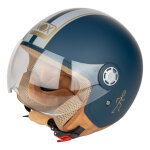 Casque jet nox n210 evo bleu mat / gris nardo - xs