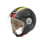 Casque jet nox n210 noir / arc en ciel (ece 22. 05) - xl