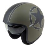 Casque jet premier vintage sg military bm kaki / noir mat (ece 22. 06) -