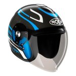 Casque jet roof ro38 voyager carbon arrow bleu / blanc nacr� - s