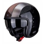 Casque jet scorpion belfast byway noir / argent - s