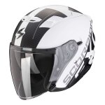 Casque jet scorpion exo - 230 qr blanc mat / noir - l