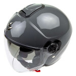 Casque jet scorpion exo - city ii solid gris ciment - l