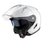 Casque jet sena econo intercom int�gr� blanc brillant - m