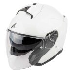 Casque jet shark skwal jet blank pearly white - l
