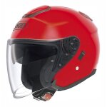 Casque jet shoei j - cruise rouge brillant - s
