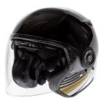 Casque jet tnt aero double �cran noir / or - xs