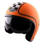 Casque jet torx harry flag racer orange - xs