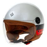 Casque jet tucano urbano el'jettin ac milan devil pearl white - xs