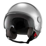Casque jet vespa visor 4. 0 dec argent mat - xs