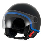 Casque jet vespa visor 4. 0 dec noir mat - s