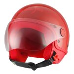 Casque jet vespa visor 4. 0 vespa red rouge brillant - m