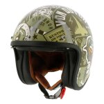 Casque jet von dutch x helstons big cat vert - xs