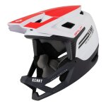 Casque kenny split blanc / rouge - l